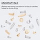thumbnail image 5 of Postes para pendientes de 5 formas con tuerca, 20 piezas de aretes hipoalergénicos de 0,8 mm, componentes de acero inoxidable para aretes, aretes de formas mixtas, 5 of 8