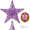 Purple, variant on Glitter Christmas Star Tree Topper for Holiday Decorations - Christmas Tree Decorations,Xmas Tree Topper with Lights Decor Xmas Ornament 10" (Black)