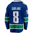 thumbnail image 3 of Men's Fanatics Conor Garland Blue Vancouver Canucks Home Breakaway Jersey, 3 of 3