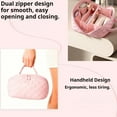 thumbnail image 5 of Travel Makeup Bag for Woman, 2026 New Wide Open 180° Lay-Flat Design Water-Resistant Triple-Proof Cosmetic Case, Large Capacity Organizer Pouch for Toiletries & Brushes, 5 of 7