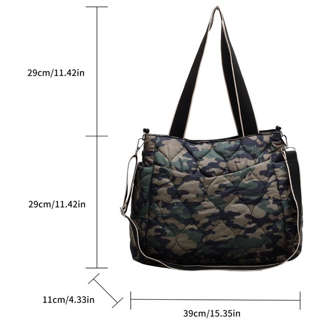 Bolsa de moda Otoño Invierno bandolera grande para damas (camuflaje) Ehuebsd Para Estrenar