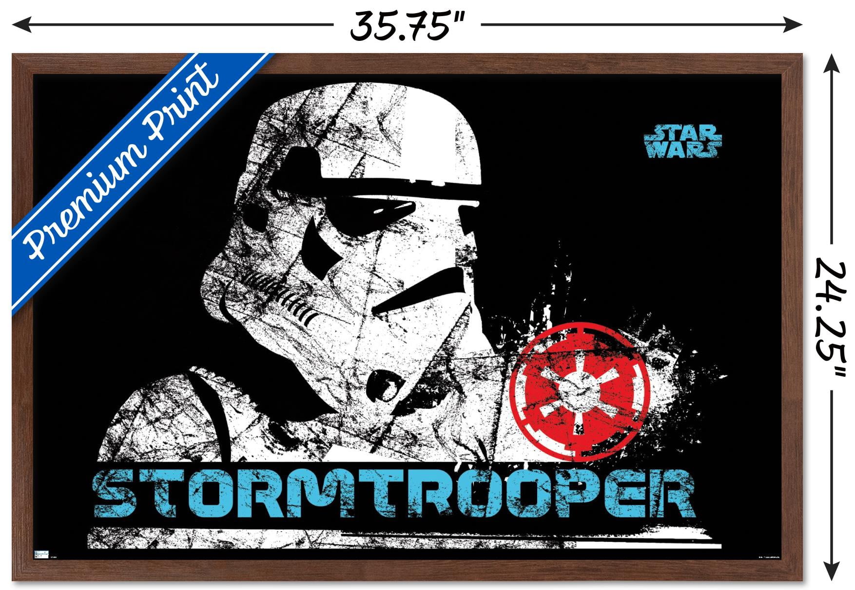 Star Wars: Original Trilogy - Stormtrooper Sketch Wall Poster, 22.375" x 34", Framed