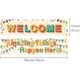 thumbnail image 2 of 2Pcs Classroom Banners Welcome Back to School Decorations for Teachers Appreciation Adhesive Inspirational Wall Decor for Elementary Middle School Birthday Office Home 39 x 10Inch, 2 of 9