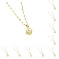 thumbnail image 1 of Collar Colgante Elegante Jumpingount Tipo 2 Oro Cadena Gargantilla Rhinestone Compromiso Aniversario Bisutería Regalo, 1 of 6
