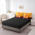 thumbnail image 4 of 7 Pcs Comforter Set King Size,Basketball Bed in a Bag with Flat Sheet and Fitted Sheet and Adults,Sports Bedding Set with Pillowcase and Sham,Miami, 4 of 5