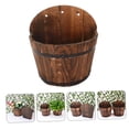 thumbnail image 5 of PBPBOX Outside Flower Pot Wooden Flower Pot Natural Style 1Pack for Friends, 5 of 8