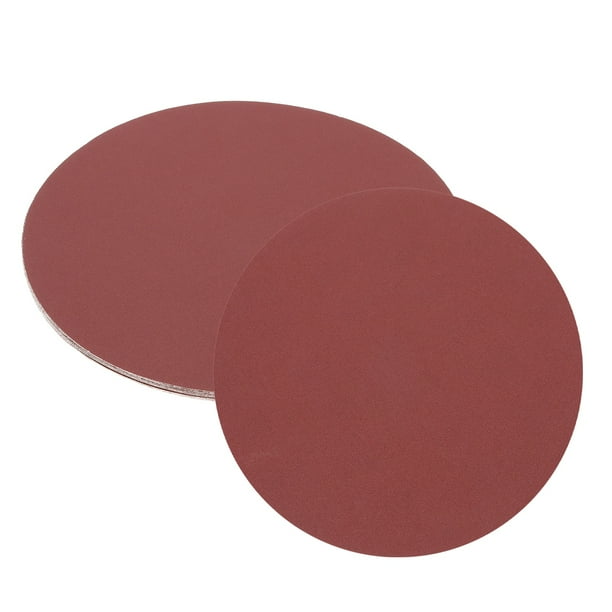 Uxcell 12 Piezas Discos de Lijado PSA de 10 pulgadas 180 Granos Óxido de Aluminio Autoadhesivos