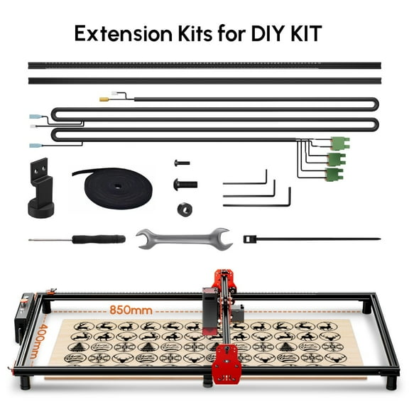 AlgoLaser Expansion Kit for DIYKIT 2W/5W/10W/20W Laser Engraver, Expanding Engraving Area Up to 33.46"x15.74"