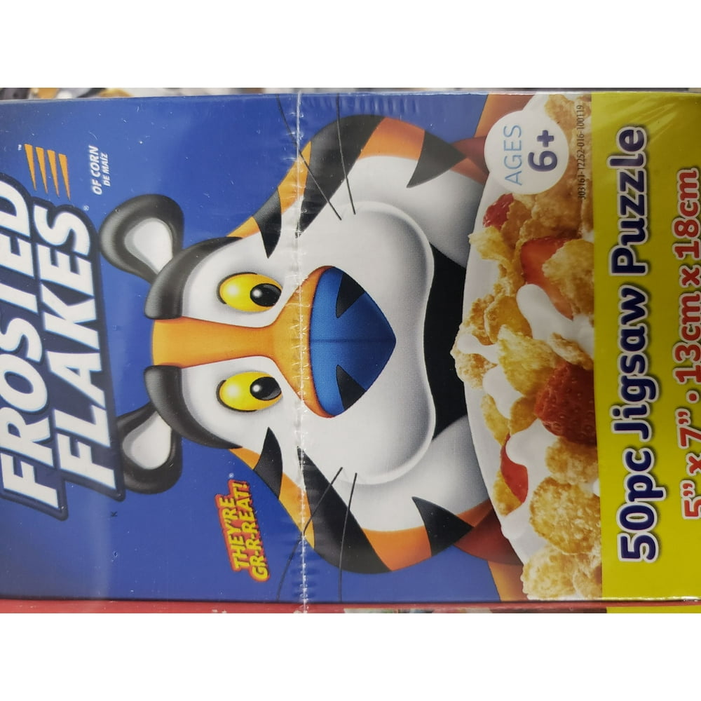 Kellogg's Cereal Box Mini Jigsaw Puzzle 50 Piece - Frosted Flakes - Walmart.com - Walmart.com