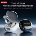 thumbnail image 2 of MZYMI A98 TWS Earphone Bluetooth5.4 Wireless ENC Noise Cancelling Headphone Touch Control In Ear Headset With Mic For Android iOS, 2 of 6