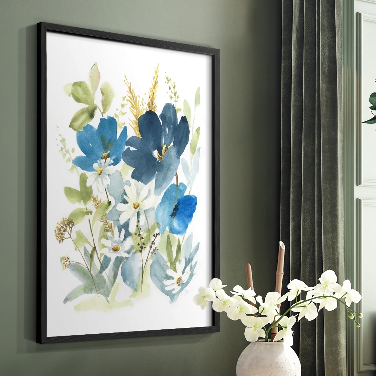 Wild Medley II Framed Print in Black Solid Wood 8 x 10 Framed Print