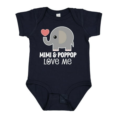 

Inktastic Mimi and PopPop Love Me Grandchild Gift Baby Boy or Baby Girl Bodysuit