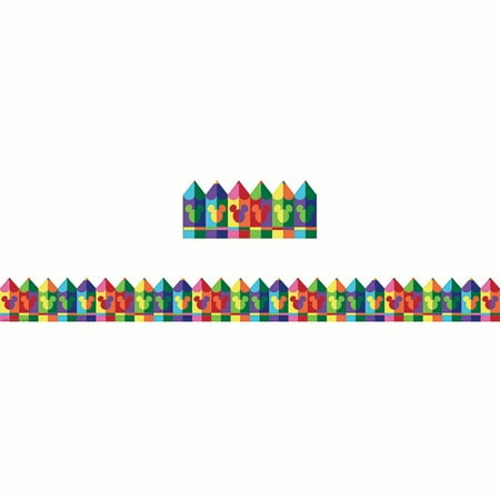 UPC: 0073168318539 | Eureka EU-845229 Geo Mickey? Pencils Deco Trim? Extra Wide Die Cut