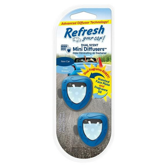 American Covers Handstands 09875 Dual Scent Mini Diffusers, New Car & Cool Breeze Scent