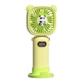 thumbnail image 2 of Foldable Handheld Fan with Digital Display 3 Speed Settings USB Rechargeable Portable Mini Fan Desktop 2-in-1 with Lanyard Quiet Personal Cooling for Travel Office Home by PALIFEUR, 2 of 7