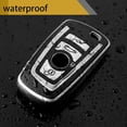 thumbnail image 6 of for BMW Key Fob Cover with Metal Braided Rope Keychain, Upgraded Soft TPU Surface Grain Key Case for Classic BMW Key Fob Shell, 6 of 6