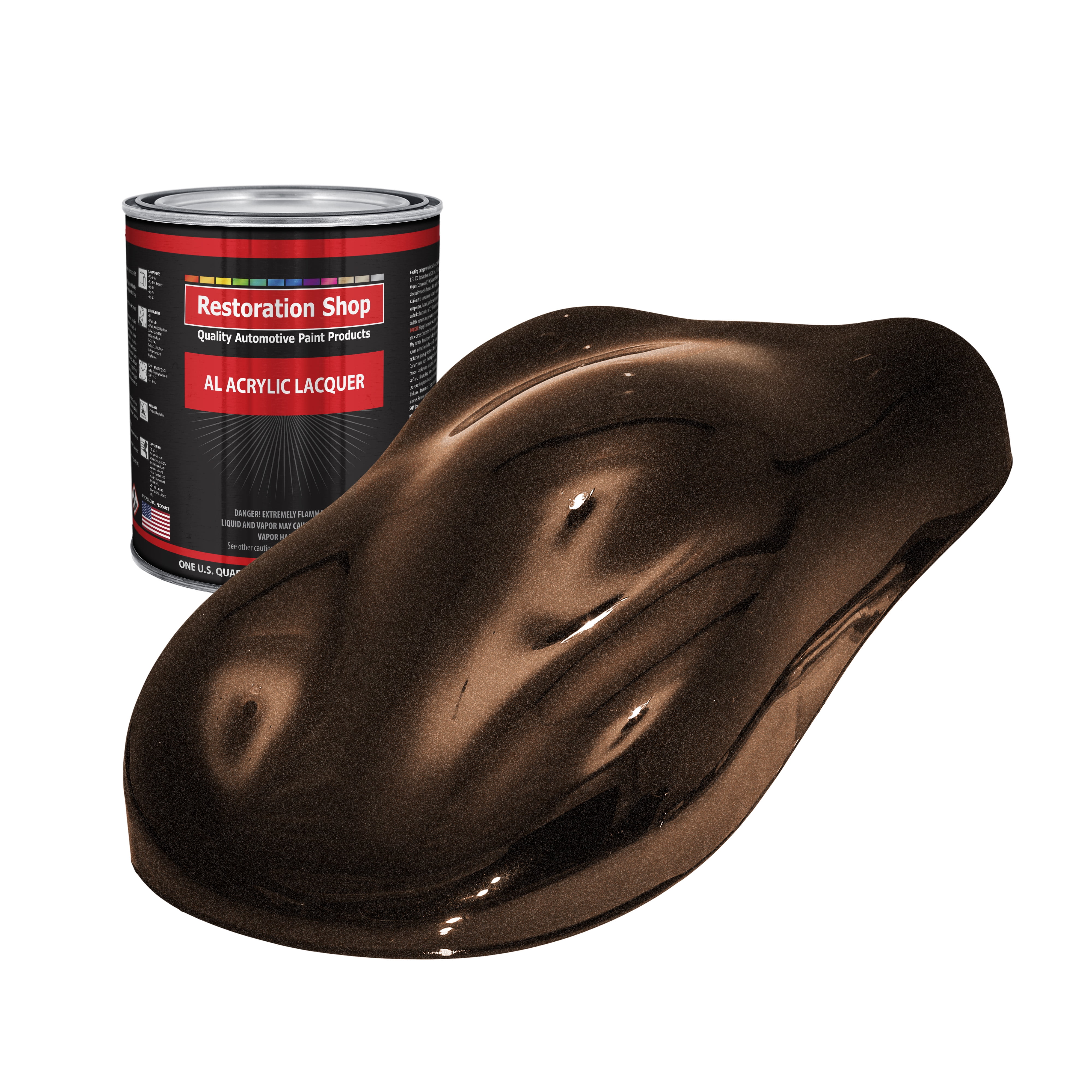 Restoration Shop Mahogany Brown Metallic Acrylic Lacquer Auto Paint
