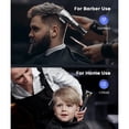 thumbnail image 4 of Men Hair Clippers Cordless Barber Hair Cutting Machine Kit Haircut Grooming Set LEDs Digital Display Built-in High Capacity Rechargeable Cell, 4 of 8