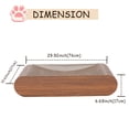 thumbnail image 4 of Cama de salón de cartón con forma de hueso para rascar gatos, color marrón FluffyDream, 4 of 7