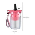 thumbnail image 3 of Honeeladyy Students Water Bottle with Leak Proof Flip Top Lid and Sturdy Handle 480ML Large Capacity Portable Reusable Plastic for Gym and Outdoor, Travel Water Bottle with Straw, Red, 3 of 7