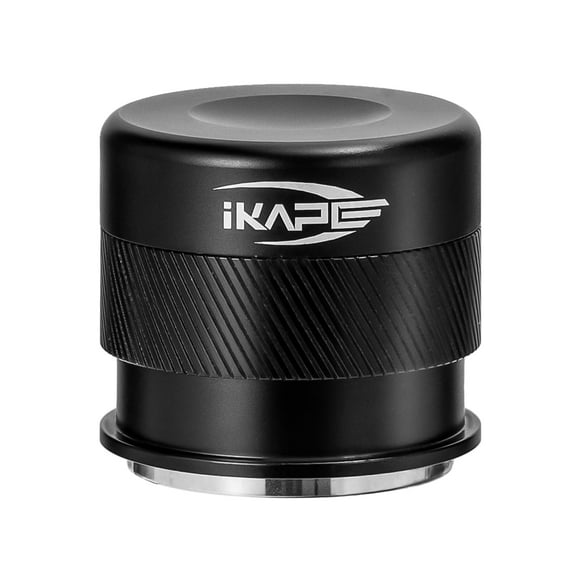 IKAPE Coffee Products 2.087 in Espresso Tamper Premium Barista Café calibrado Tamper con resorte 100% acero inoxidable Tamper Compatible con portafiltro sin fondo Breville de 2.126 in (negro)