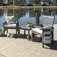 thumbnail image 4 of Grey Wash 3-Piece Classic Outdoor Patio Chat Set, 4 of 4