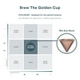 thumbnail image 3 of Paperless Stainless Steel Pour Over Coffee Filter – Reusable and Permanent Coffee Cone Dripper for Ovalware, Chemex, Hario and Other Carafes (Titanium Rose Gold), 3 of 7