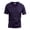 Dark Purple_001, variant on V Neck T Shirts Men Short Sleeve Breathable Lightweight Tshirts Summer Fashion Casual Solid Color Classic Fit T Shirt Dark Purple XL