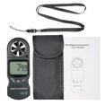 thumbnail image 3 of Yeacher 8 in 1 Handheld Digital Anemometer Wind Speed/Temperature/Humidity/Wind Chill/Heat Index/Dew Point/Barometric Pressure/Altitude Meter with LCD Backlight--Black, 3 of 8