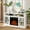 White, variant on YYAo TV Stand, Television Console Table,Entertainment Center,48 Inch Electric Fireplace TV Stand with Cabinets for TVs Up to 50 Inch-White
