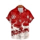 thumbnail image 2 of Camisas de Manga Larga para Hombres, Botón de Impresión Blusa de Cuello, Camisa de Poliéster de Moda Casual, 2 of 7