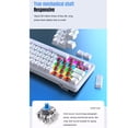 thumbnail image 6 of Yajisi Mechanical Gaming Keyboard 78 Keys RGB Backlit Blue Switch USB Wired Multimedia Typewriter with Volume Knob for PC Laptop Travel Blue White Black, 6 of 9