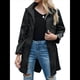 thumbnail image 2 of Chaqueta Impermeable Ligera para Mujer, con Capucha, Mangas Largas y Cremallera, para Actividades Al Aire Libre Negro M, 2 of 9