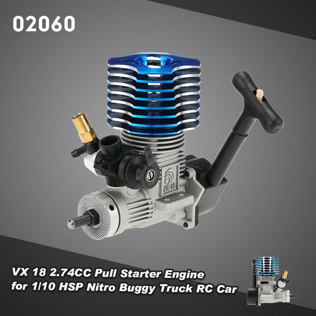 RC 02060 VX 18 2.74CC Pull Starter Engine for 1/10 HSP Nitro Buggy