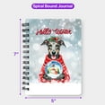 thumbnail image 5 of Hello Welcome Winter Italian Greyhound Holding Snow Globe Snowman Spiral Bound Journal Greyhound Dog Lover 5x7in Spiral Notebook - 13015, 5 of 5