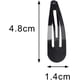 thumbnail image 2 of 50 pasadores negros, pinzas para el cabello negras, pinzas para el cabello para niñas, pasadores a presión, pasadores de metal BB, pasadores para el cabello para mujeres, niñas y niños, 2 of 5