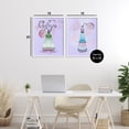 thumbnail image 3 of Stupell Industries Fragrance Perfumes on Purple 2 Piece White Framed Giclee Art Set design by Susan Lugar, 20 x 16, 3 of 8