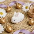 thumbnail image 6 of 1PC Mini Flocked Easter Bunny Decorations, Cute Mini Easter Bunny Figures, Miniature Rabbit for Landscape Ornaments, Party Favors Gifts Home Office Table Decor, 6 of 8