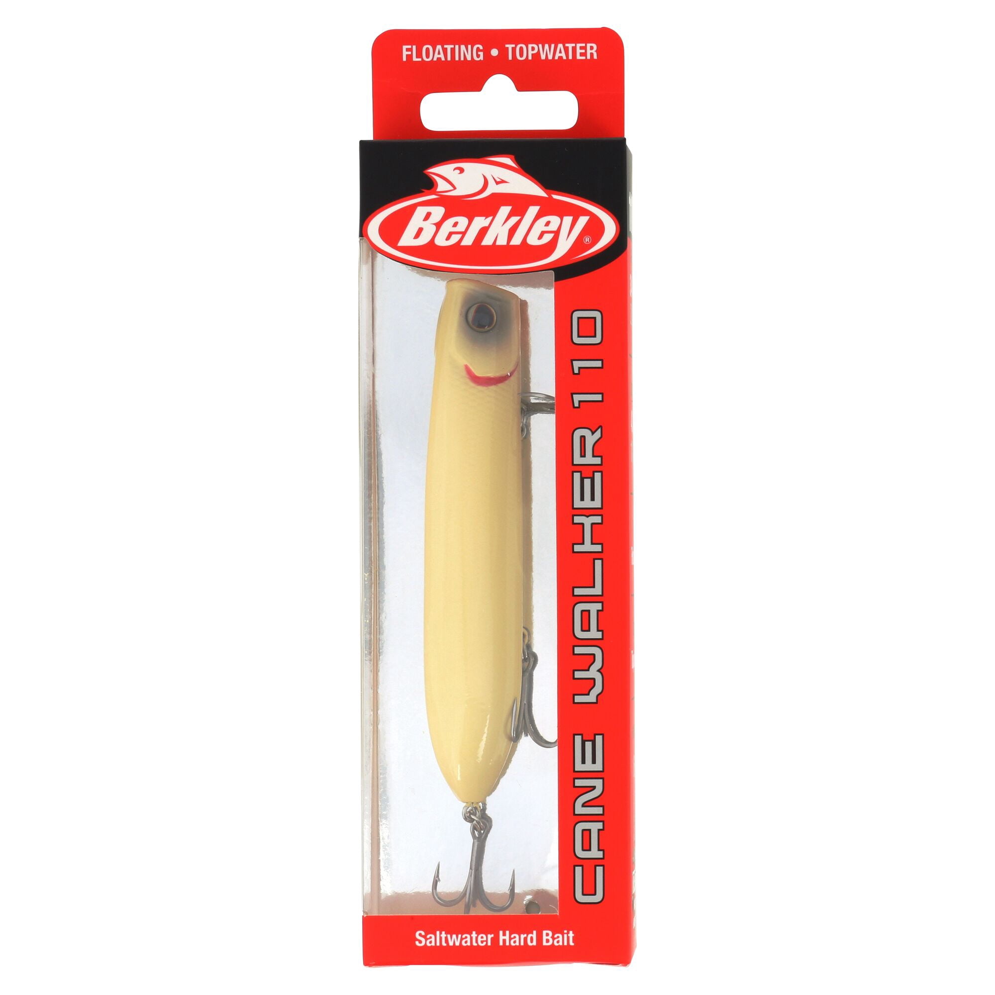 Berkley Cane Walker Saltwater, 4.3 in, Topwater Baits, Bone (1 Count)