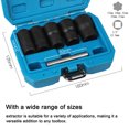 thumbnail image 3 of Amdohai 6pcs Lug Nut Remover Kit Broken Nuts Removal Tool Set Broken Nut Bolt Extractor Rust Damaged Stuck Nut Bolts Extractor, 3 of 5