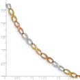 thumbnail image 3 of Leslie's Real 14kt Tri-color Infinity Symbol Link Bracelet; 7.5 inch; Lobster (Fancy) Clasp; for Adults and Teens; for Women and Men, 3 of 3