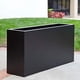 thumbnail image 3 of Maceta Jardinera BWKJ Fibra de vidrio Rectangular Negro Mate 100x60x30 cm, 3 of 3