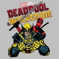 thumbnail image 2 of Junior's Marvel: Deadpool & Wolverine Fighting Pose  Graphic T-Shirt, 2 of 4
