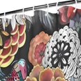 thumbnail image 3 of Pioneer Flower Floral Print Pattern Shower Curtain 36"x72" ,Bathroom Decorative Shower Curtains Set with 12 Hooks,Modern Waterproof Washable Shower Curtain, 3 of 6
