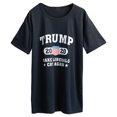 thumbnail image 3 of Hombres Mujeres Camiseta de manga corta con lema 2020 TRUMP LIBERALS CRY AGAIN Flag Letters Print Romacci Camisa de mangas cortas, 3 of 3