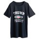 thumbnail image 3 of Hombres Mujeres Camiseta de manga corta con lema 2020 TRUMP LIBERALS CRY AGAIN Flag Letters Print Romacci Camisa de mangas cortas, 3 of 3