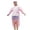 Pink, variant on Jane Wardrobe Portable EVA Rain Poncho for Women, Hooded Thickened Zipper Long Length, Reusable Waterproof Outdoor Travel Raincoat, 1 Piece, One Size