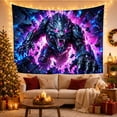 thumbnail image 3 of Biomechanical Monster Through Digital Shards, Dramatic Digital Art, Halloween Gift for Monster Fans, Kaiju Wall Art, Tapestry Wall Hanging for Gaming Room and Dorm, 3 of 7