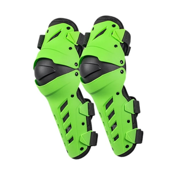 Rodilleras de motocicleta, protectores ajustables a prueba de viento para hombres, equipo de protección Verde