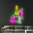 thumbnail image 5 of Handmadetneonsign Champagne Wall Art, Champagne Cheers Wall Decor, Wine Class Bottle Bar Wall Decor, 5 of 5